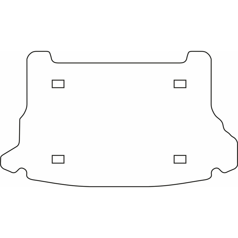 Tapis de coffre en velours sur mesure pour Hyundai Tucson 2004-2010