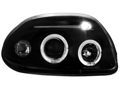 Phares Angel Eyes Renault Clio B 9.98-5.01 noire