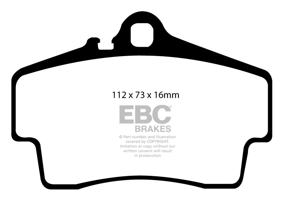 EBC Brakes PORSCHE Boxster S (Cast Iron Discs only) 3.4 2006-200