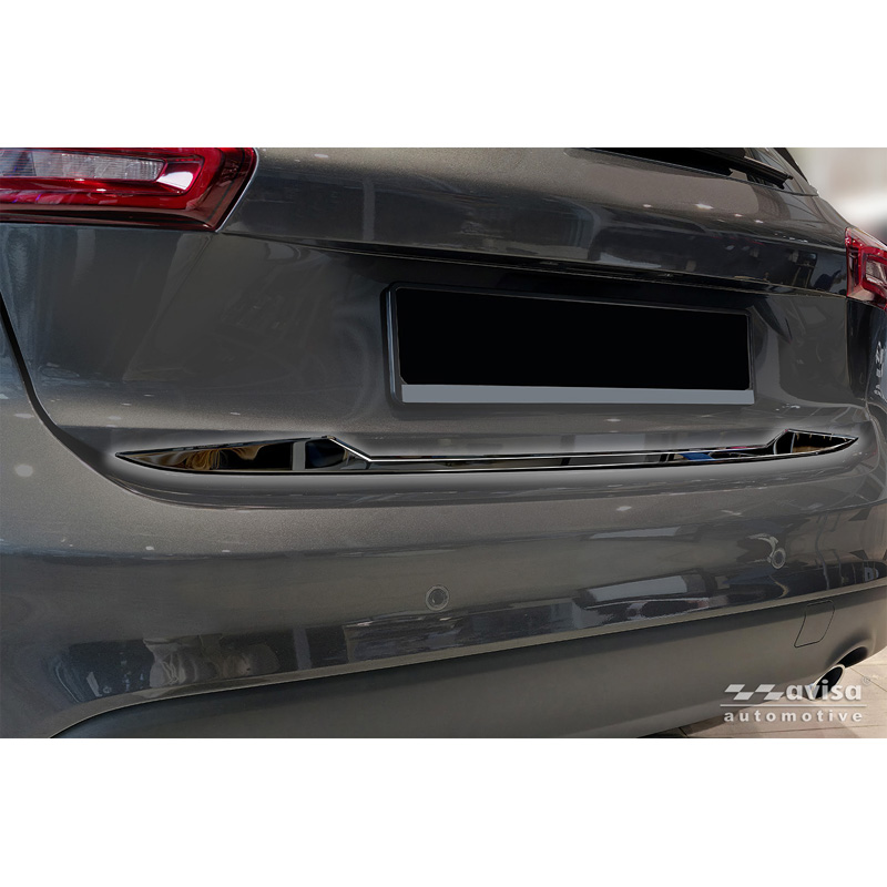 Avisa Moulure de hayon en Inox Noir Chrome sur mesure pour Ford Focus IV HB 2018-2021 & Facelift 2021-