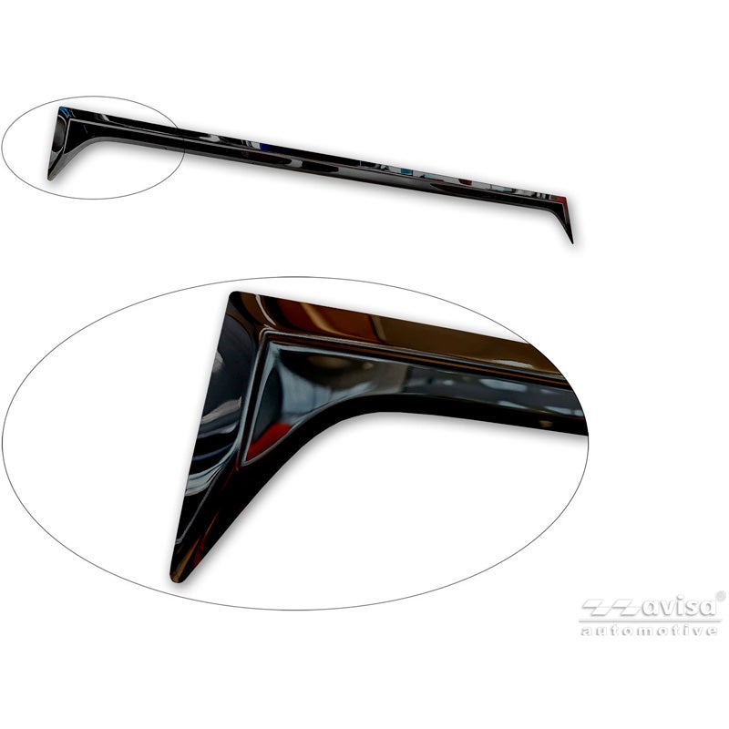 Avisa Moulure de hayon en Inox Noir Chrome sur mesure pour Toyota C-HR+ 2025-
