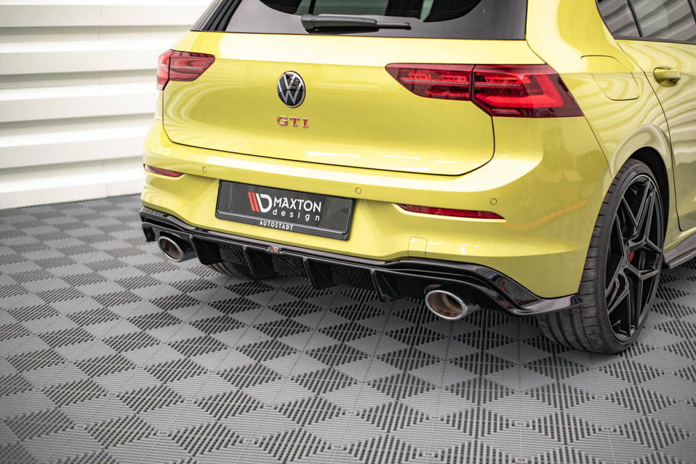 Diffuser Volkswagen Golf 8 GTI Clubsport Maxton Glans Zwart