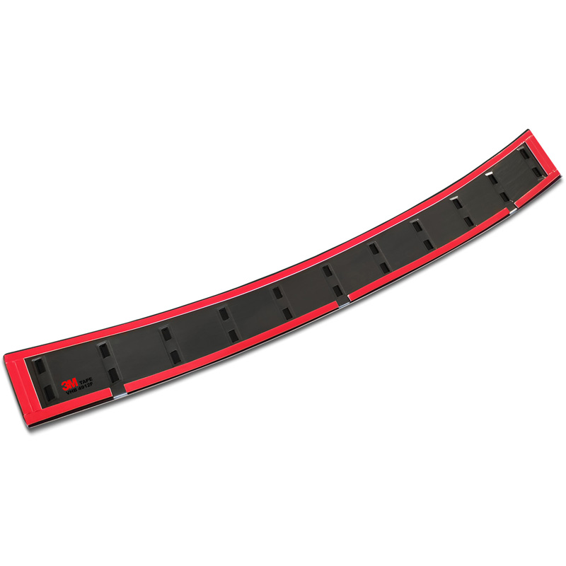 Protection de seuil arrière inox noir sur mesure pour Subaru Forester (SK) 2018-2024 'STRONG EDITION'