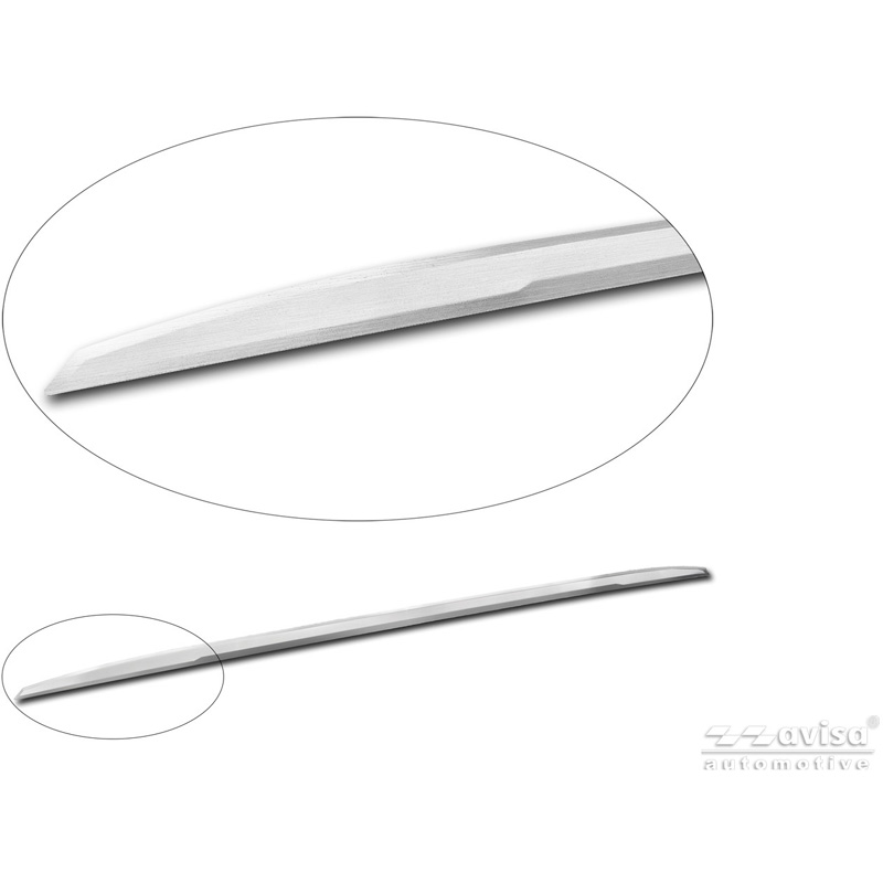 Avisa Revêtement d'habillage du hayon du coffre inox brossé sur mesure pour Ford Tourneo Custom II (V710) 2023- (avec hayon arrière)