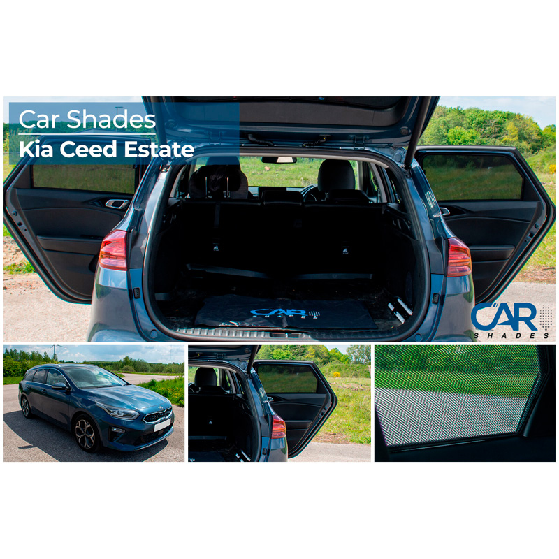 Set de Car Shades (portes arrières) sur mesure pour Kia Cee'd (CD) SW Wagon 2018- (2-pièces)