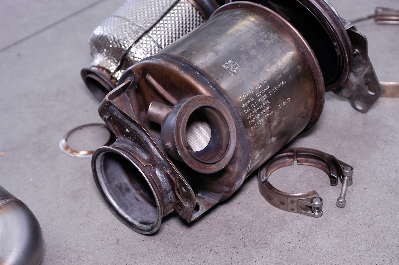 AUDI A3 8V 1.6 TDI (110 - 116 Hp) 2013 Turbo Downpipe (replaces diesel soot filter) With sensor bung