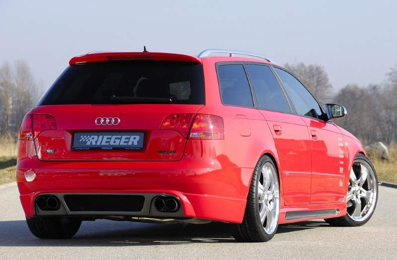 Achteraanzet Carbon look duplex Audi A4 8E B7 11.04- Rieger