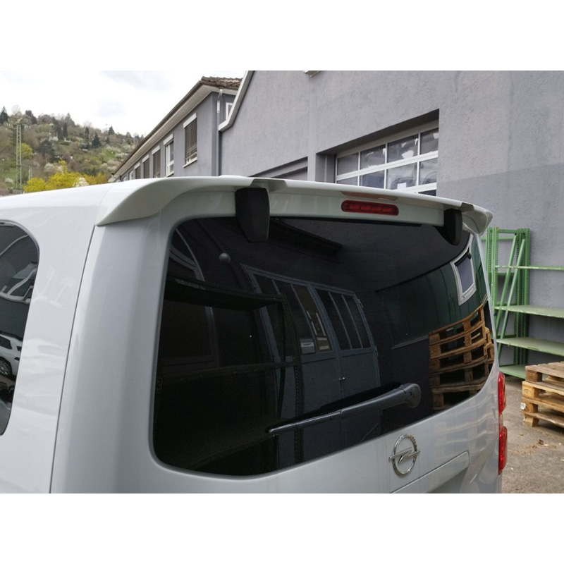 Motordrome Becquet de toit sur mesure pour Citroën Jumpy/Dispatch/Spacetourer & Peugeot Expert III/Traveller & Toyota Proace 2016- & Opel Vivaro C/Zafira Life 2019- (Modèles avec hayon arrière & vitre arrière ouvrante) (PU)