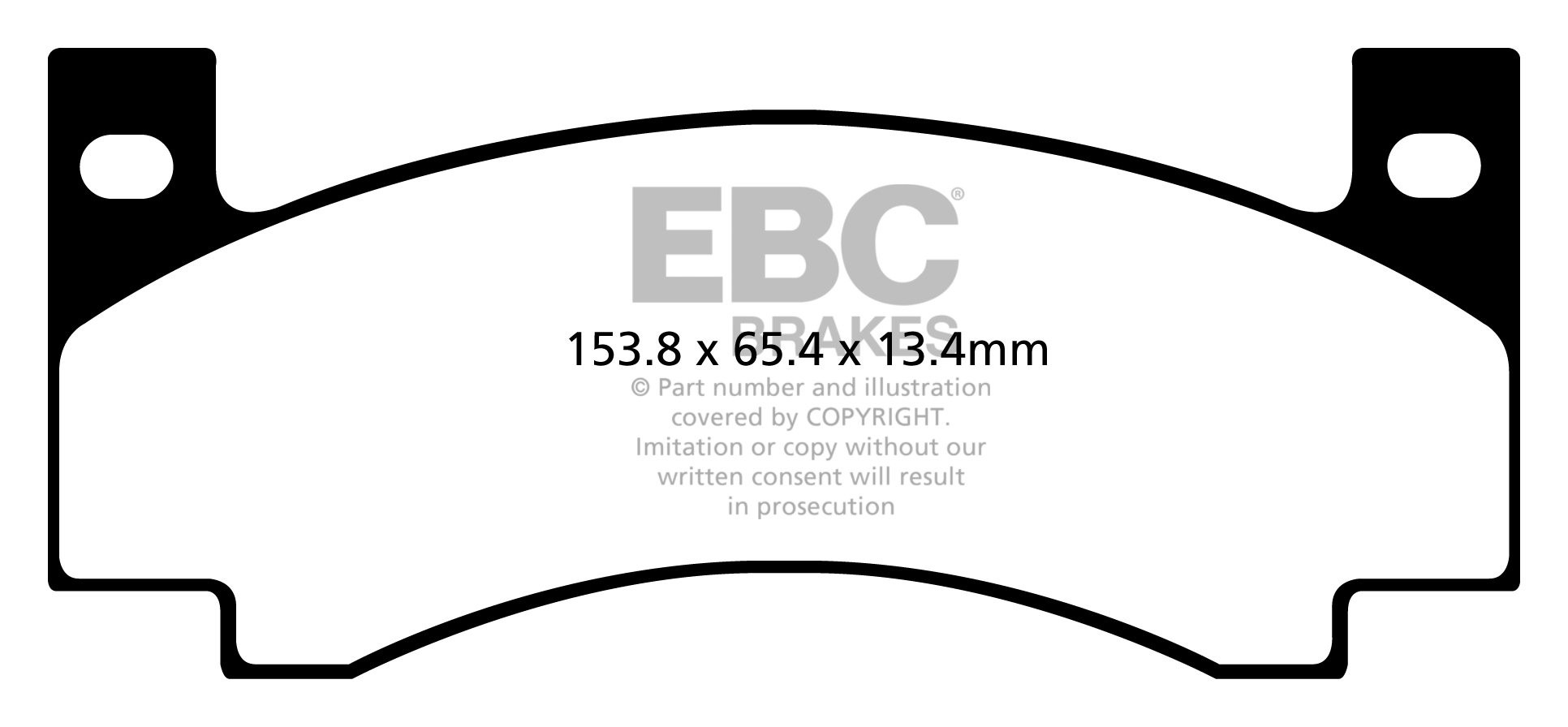 EBC Brakes PLYMOUTH Roadrunner 5.2 71-75 Remblokken voorzijde ye