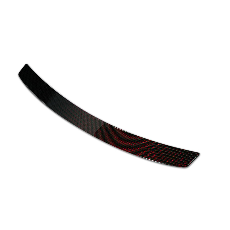 Protection de seuil arrière carboné sur mesure pour Mercedes CLS (C218) 2014-2018 Carboné noir-rouge