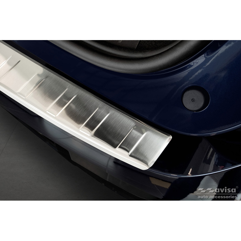 Protection de seuil arrière inox sur mesure pour Renault Megane E-Tech 2022- 'Ribs'