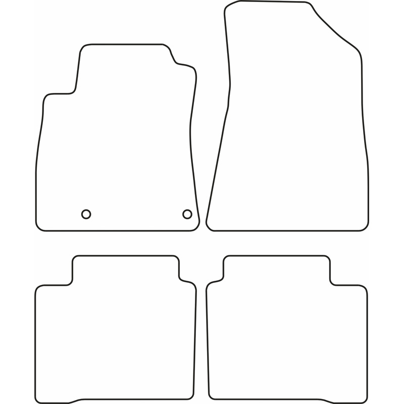 Set de tapis de sol en velours sur mesure pour Kia Niro II PHEV 2022-