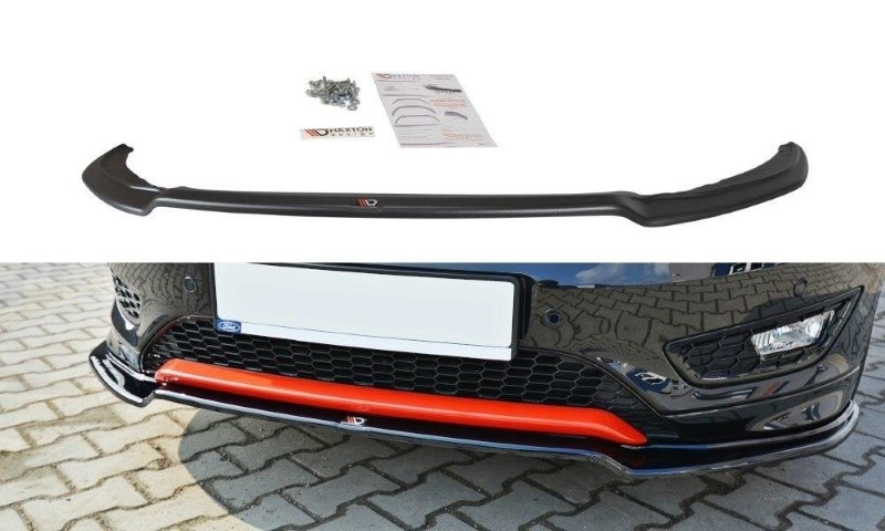 Voorspoiler Ford Focus ST-Line Mk3 FL V.2 Glanzend Zwart