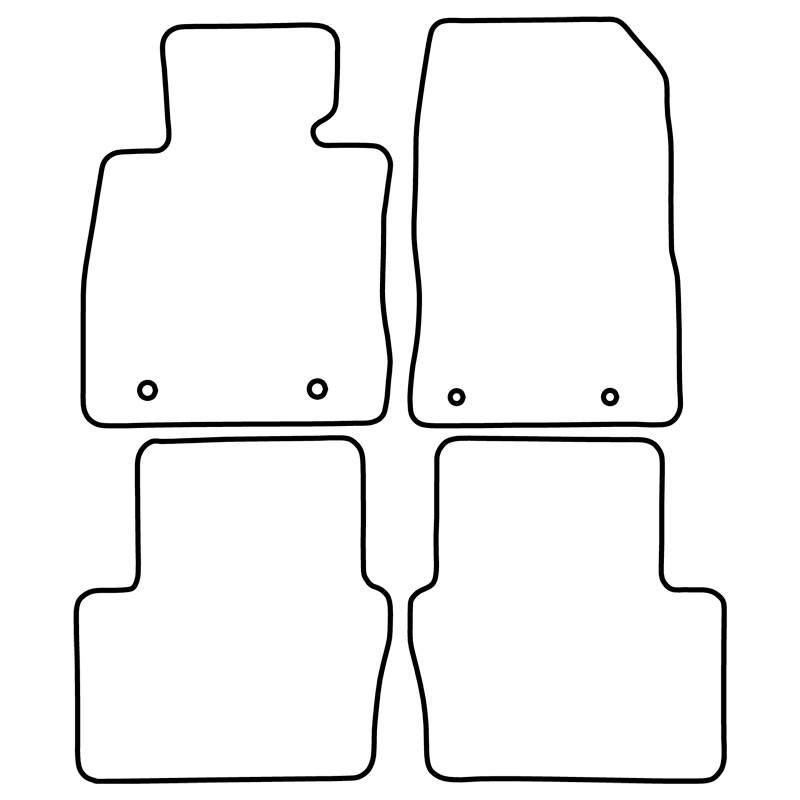 Set de tapis de sol sur mesure pour Mazda 6 Sedan 2016-