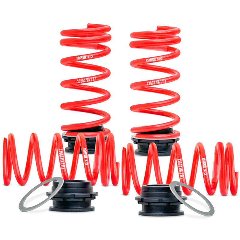 H&R Système de ressort réglable en hauteur sur mesure pour Audi A3 (GY) Sedan & Sportback (4WD) 40 TFSI/40 TDI/S3 quattro 2020- AV15-40/AR15-30mm & Volkswagen Golf VIII (CD) R 4motion Hatchback 2020- AV15-25/AR10-30mm