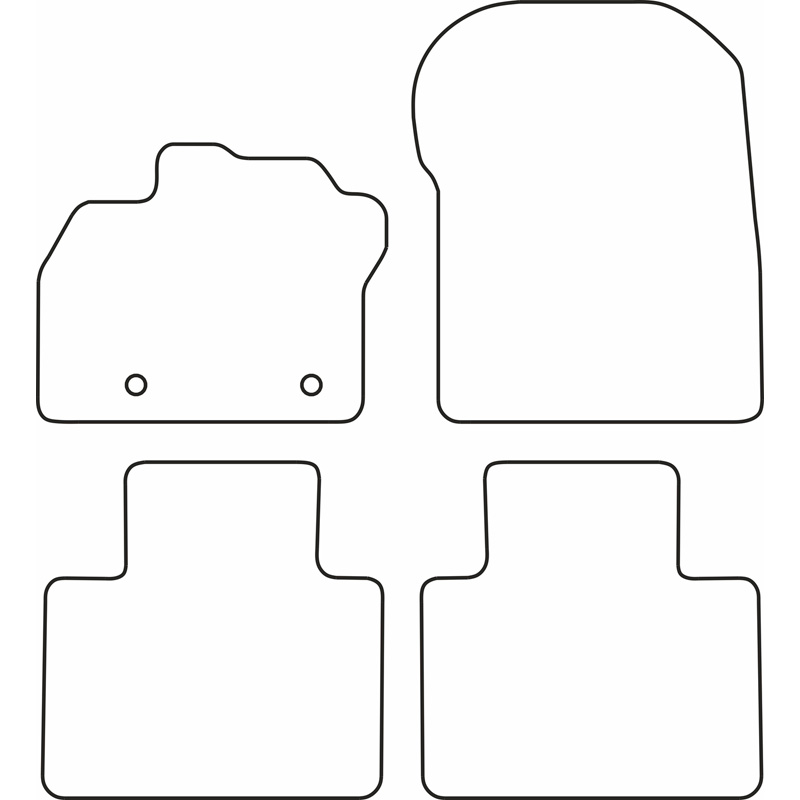 Set de tapis de sol sur mesure pour Renault Zoe 2013-2019