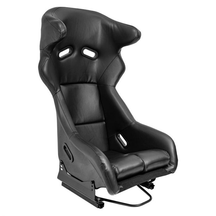 Siège baquet 'FS' - Simili Cuir Noir - Dossier fixe en polyester - incl. glissières