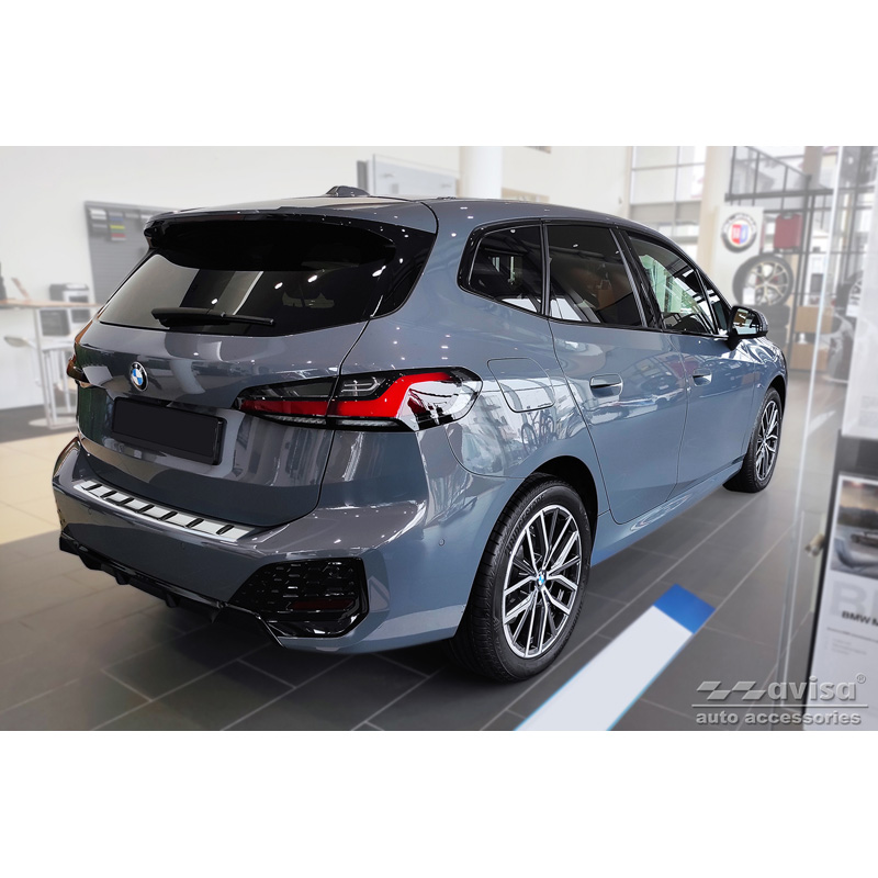 Protection de seuil arrière inox sur mesure pour BMW Série 2 (U06) Active Tourer (incl. Paquet M) 2021- 'STRONG EDITION'