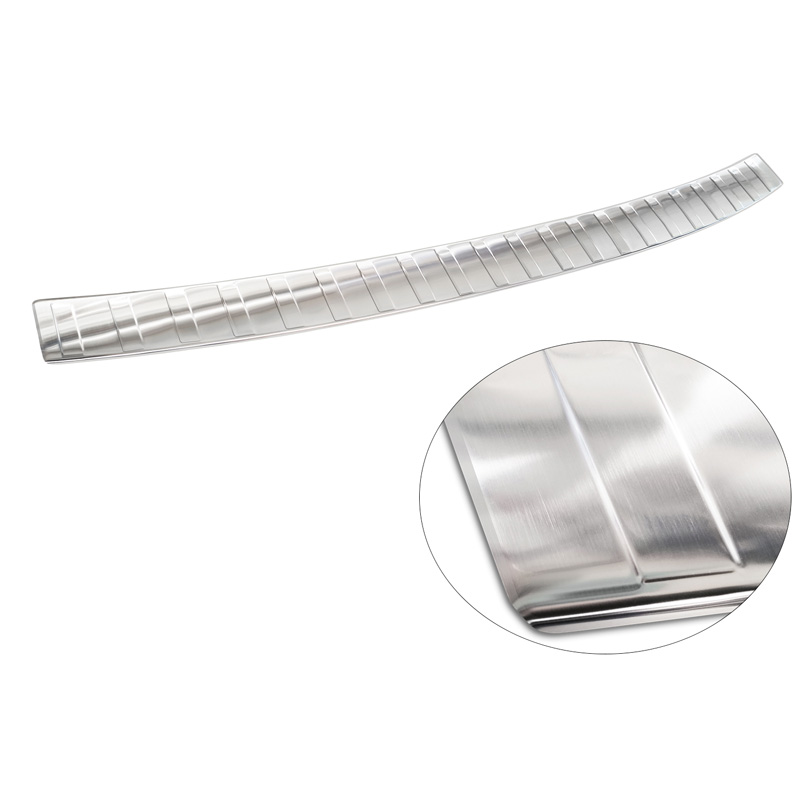 Protection de seuil arrière inox sur mesure pour Volkswagen Multivan T7 2021- - 'Ribs'