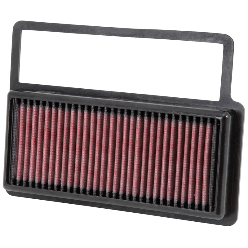 K&N Filtre à air de remplacement sur mesure pour Opel Combo 1.4T 2012- / Opel Tour 1.4T 2012- / Fiat 500 1.4T 2008-2015 / Doblo 1.4T 2010- (33-3014)