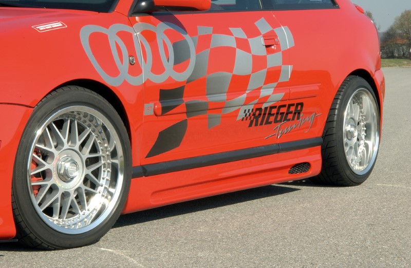 Zijskirts Audi A3 8L ABS Carbon-look Rieger