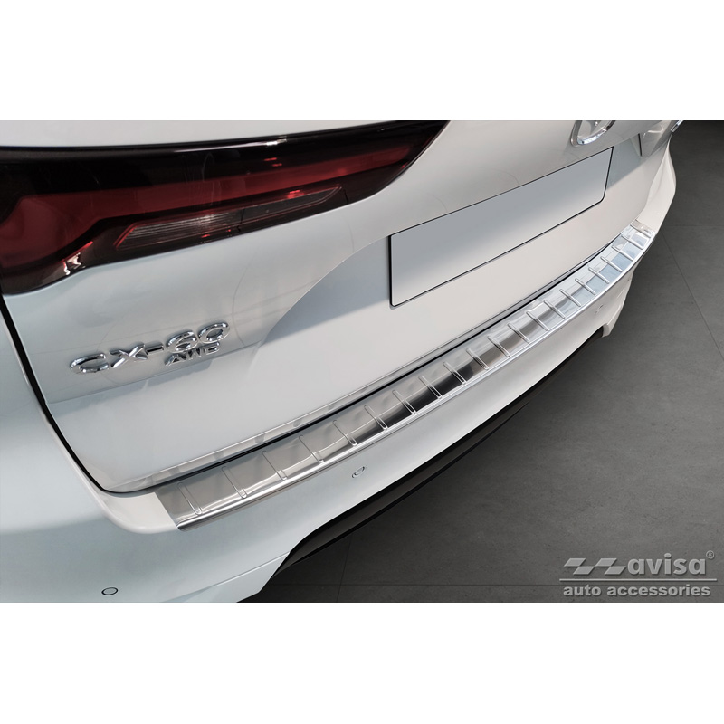 Protection de seuil arrière sur mesure pour Mazda CX-60 (KH) 2022- 'Ribs'