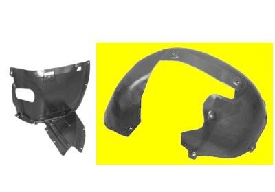 binnenscherm, plastic, achterste deel, links Audi A3, 2003-2008,
