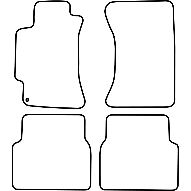 Set de tapis de sol en velours sur mesure pour Subaru Impreza 2000-2008