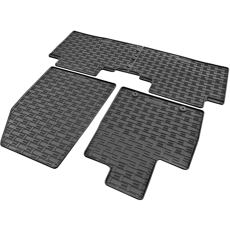 CIKCAR Set tapis de caoutchouc sur mesure pour BYD Atto 2 EV 2024- & DM-i Hybrid 2026- (4-pièces + points de fixage)