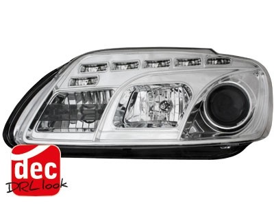 Phares VW Touran Dayline Yeux du Diable chrome