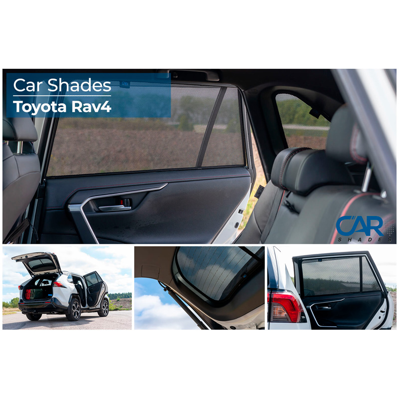 Set de Car Shades sur mesure pour Toyota RAV-4 (5th Gen) 2018- (6-pièces)