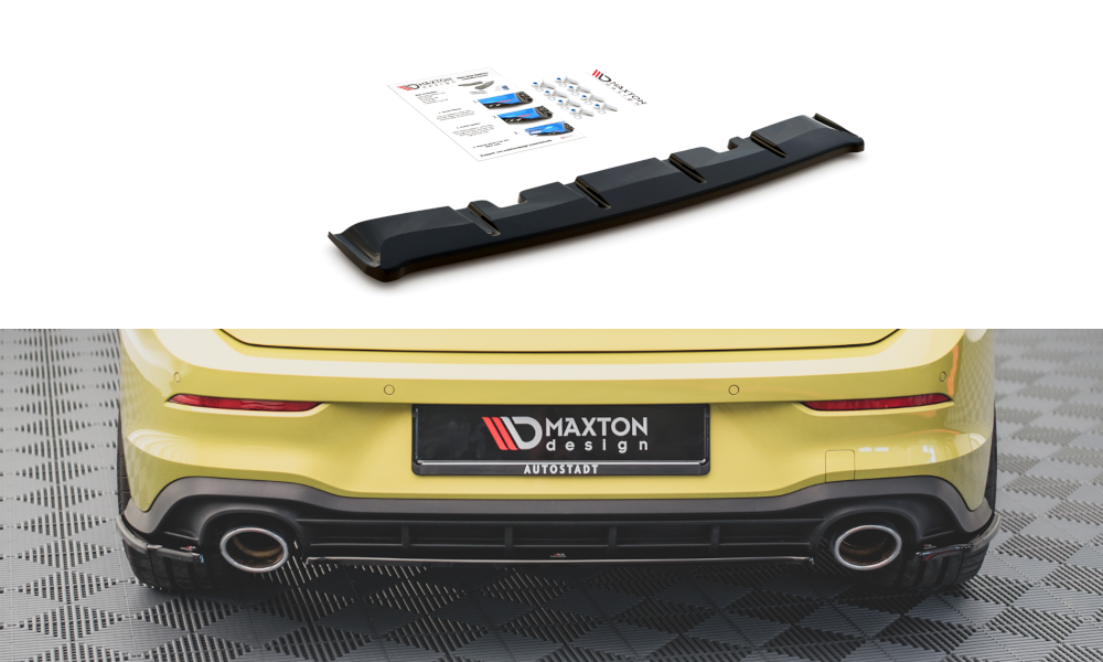 Diffuser Volkswagen Golf 8 GTI Clubsport Maxton Glans Zwart