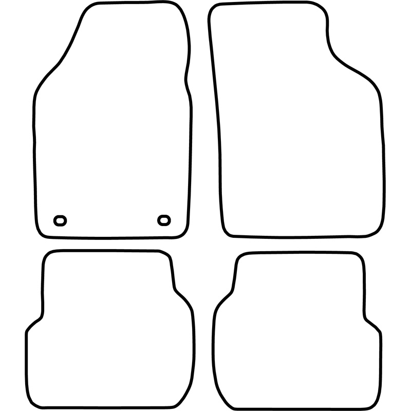 Set de tapis de sol sur mesure pour Mazda Demio 1998-2003