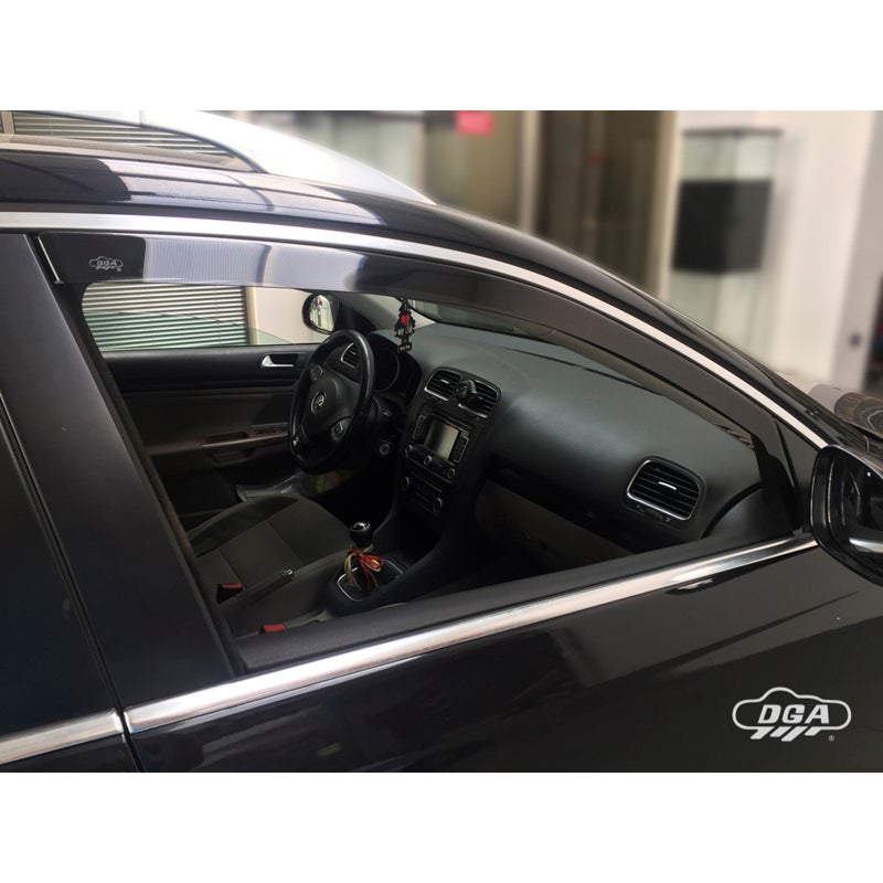DGA Déflecteurs d'Air sur mesure pour Volkswagen Golf VII HB 5-portes/Variant 2012-2020 (2-pièces)