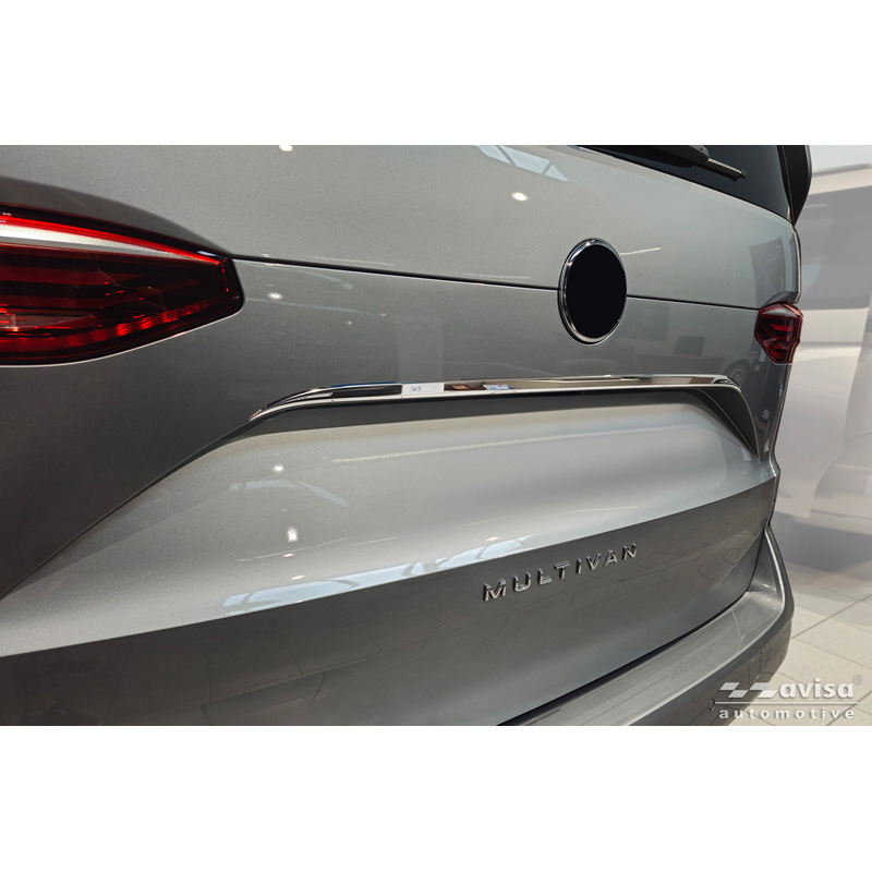 Avisa Revêtement d'habillage du hayon du coffre inox Chrome sur mesure pour Volkswagen Mulivan T7 2021-