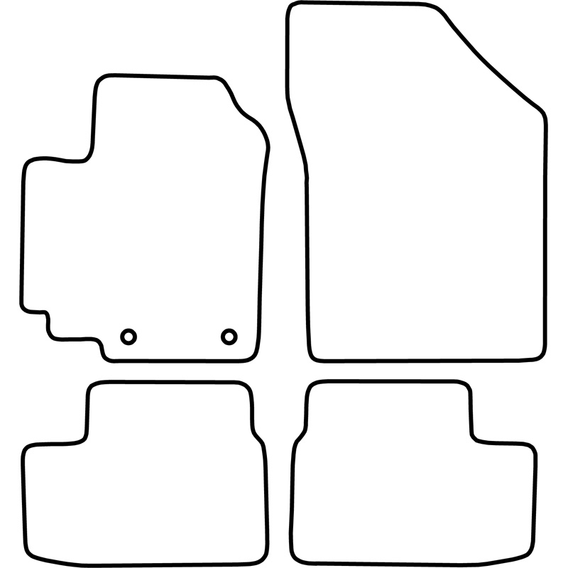 Set de tapis de sol sur mesure pour Suzuki Splash 2008-
