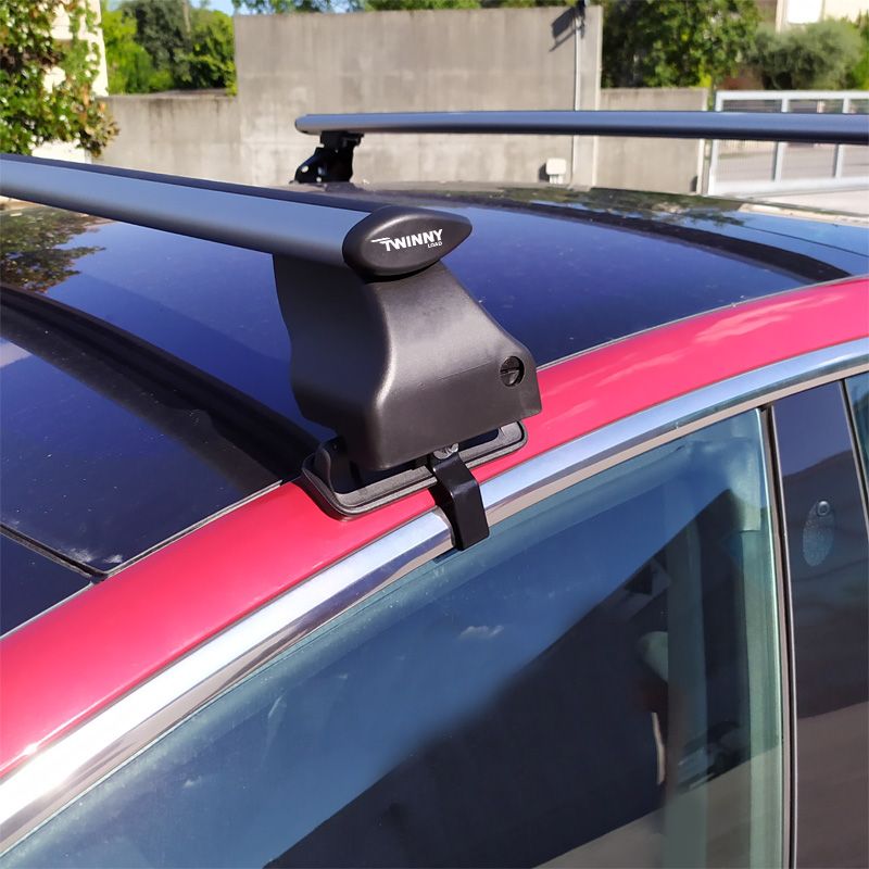 Jeu de barres de toit Twinny Load Aluminium Fly Bar sur mesure pour Tesla Model 3