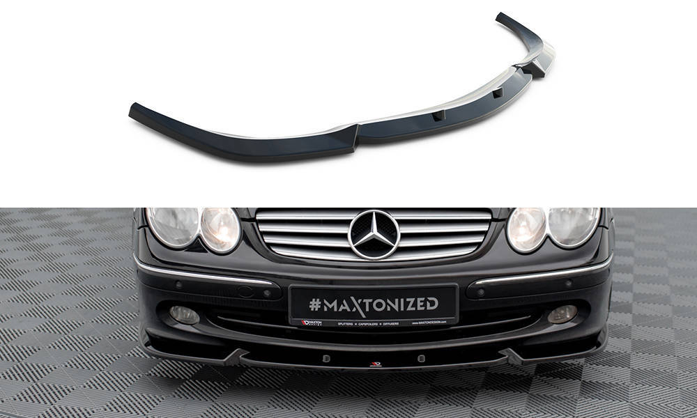 Voorspoiler Mercedes-Benz CLK W209 2002 - 2005 Maxton Glans Zwart
