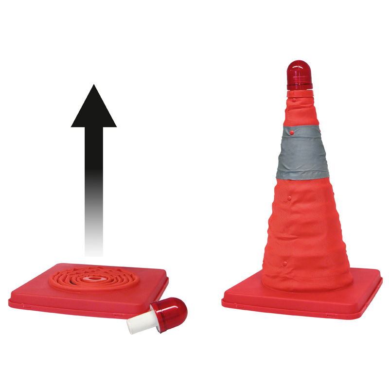 Carpoint Cône de Signalisation Rétractable