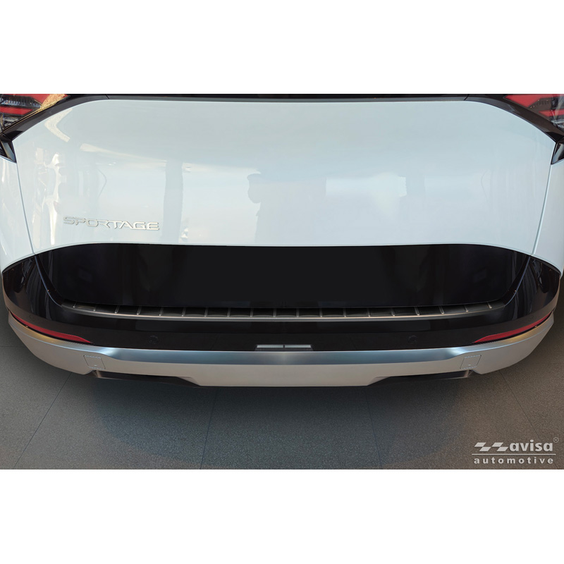 Avisa Protection de Seuil de Coffre Acier Inox sur mesure pour KIA Sportage V (NQ5) Facelift 2025- - Noir