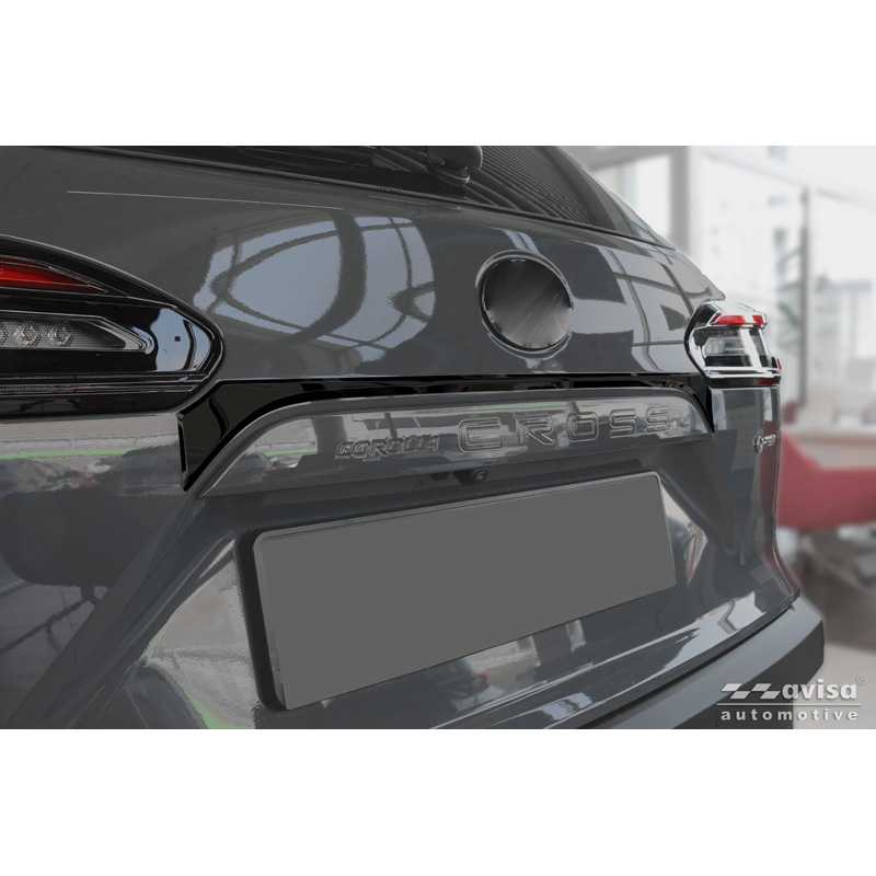 Avisa Moulure de hayon en Inox Noir Chrome sur mesure pour Toyota Corolla Cross 2020-2025 & Facelift 2025-