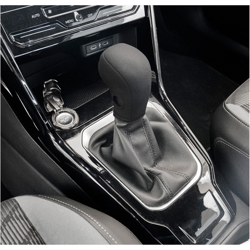 Simoni Racing Housse pour Pommeau de Vitesse universel en silicone - transmission automatique - Noir