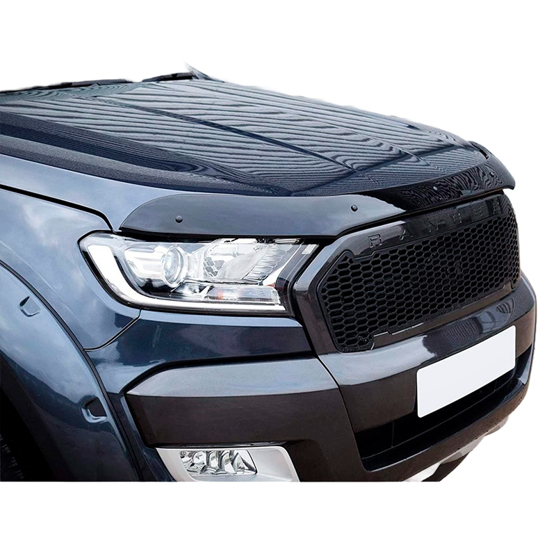 Protection du capot sur mesure pour Ford Ranger T7/T8 2015-2022 - Noir brillant