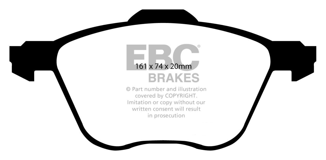 EBC Brakes SEAT Alhambra 1.9 TD (150) 2006-2009 Remblokken voorz