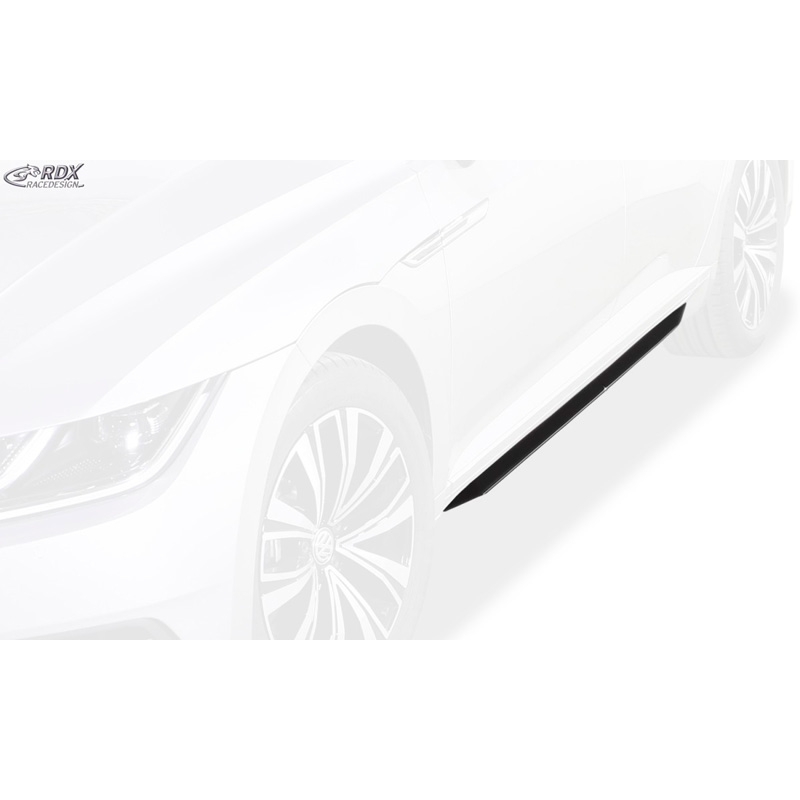 Jupes latérales 'Slim' sur mesure pour Volkswagen Arteon 2017- incl. Shooting Brake 2020- (ABS noir luisant)