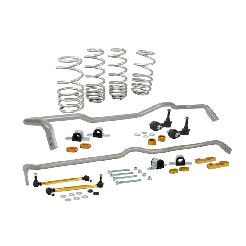Whiteline Grip-Série 1 Kit de barre stabilisatrice et de ressort d'abaissement sur mesure pour Audi A3 Cabrio/Sedan/Sportback Quattro / Volkswagen Golf VII 4motion 2012-