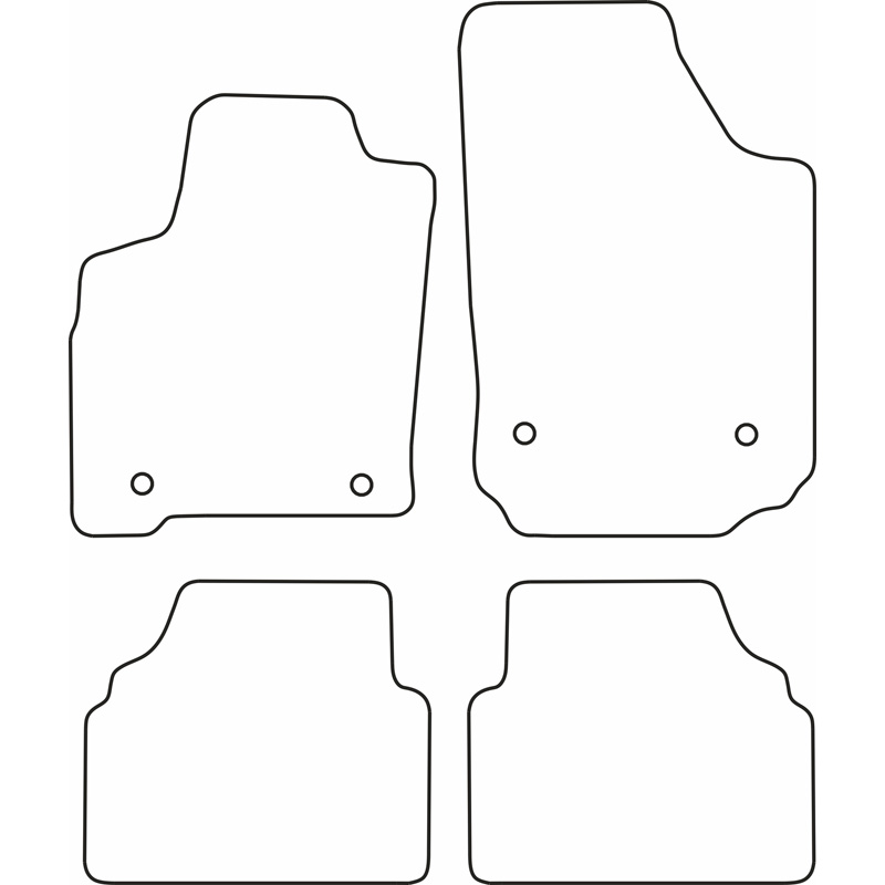Set de tapis de sol sur mesure pour Opel Meriva A 2003-2010