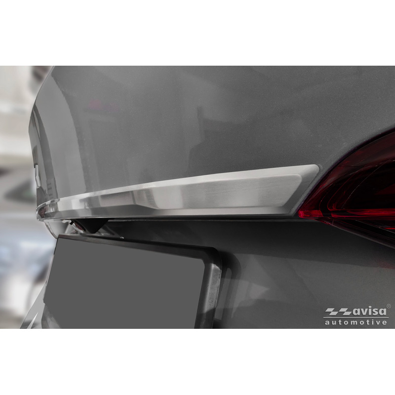 Avisa Revêtement d'habillage du hayon du coffre inox brossé sur mesure pour Skoda Octavia IV Liftback (NX3) 2019-2024 & Facelift 2024-
