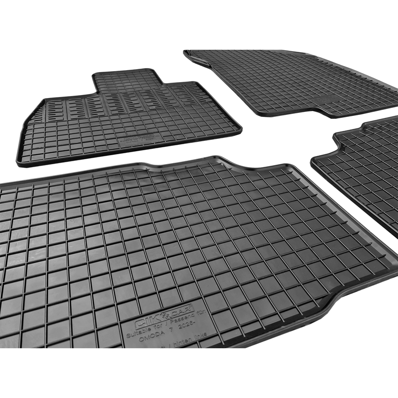 CIKCAR Set tapis de caoutchouc sur mesure pour Omoda 7 (PHEV) 2026- (4-pièces + points de fixage)