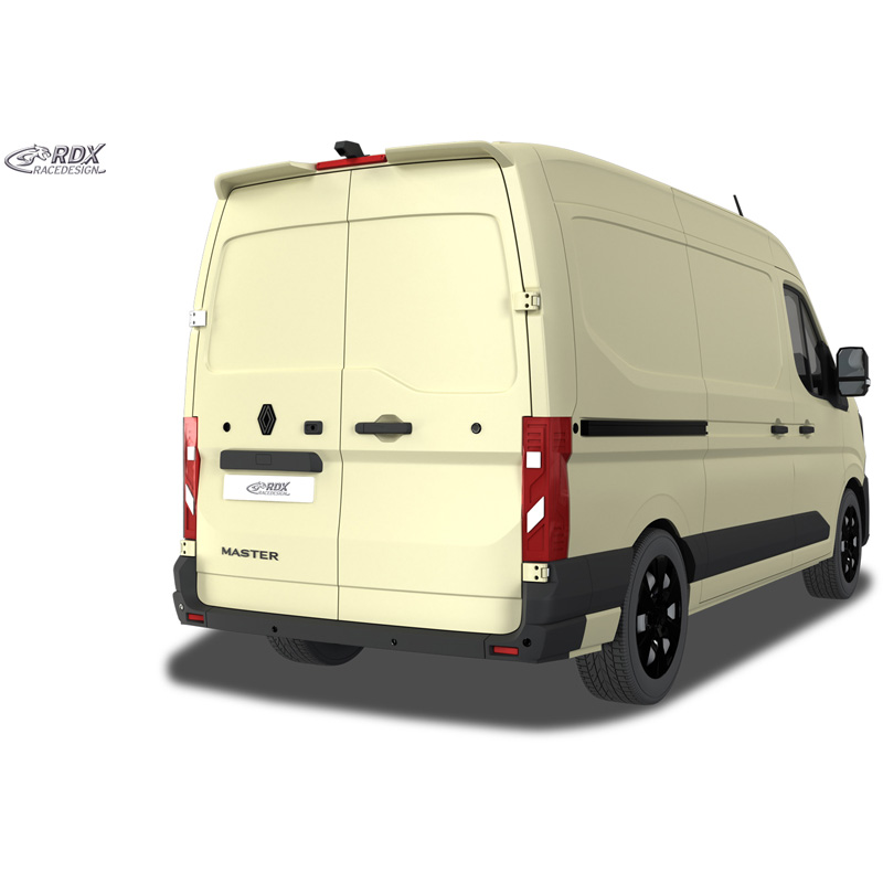RDX Racedesign Becquet de toit sur mesure pour Renault Master IV / Nissan Interstar 2024- (H2) (avec 2 portes battantes) (PU)